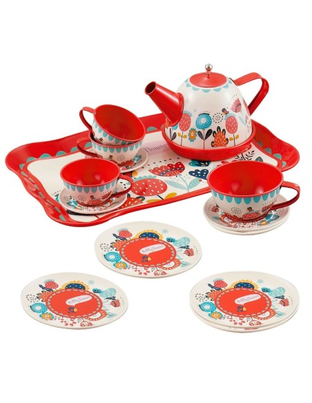 Tea set Colorbaby My Home Toy 15 Pieces (6 Units)
