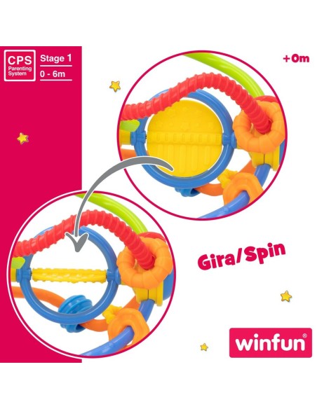 Rattle Winfun Plastic 12 x 13,5 x 12 cm (12 Units)