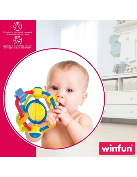 Rattle Winfun Plastic 12 x 13,5 x 12 cm (12 Units)