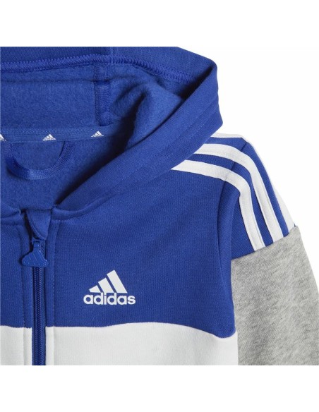 Sports Outfit for Baby Adidas I 3Stripes Tib Fleece Ts Infantil Blue