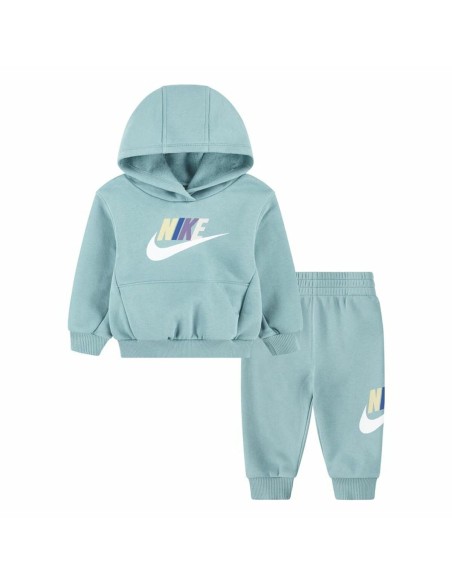 Children's Sports Outfit Nike Nkn Club Fleece Set Aquamarine