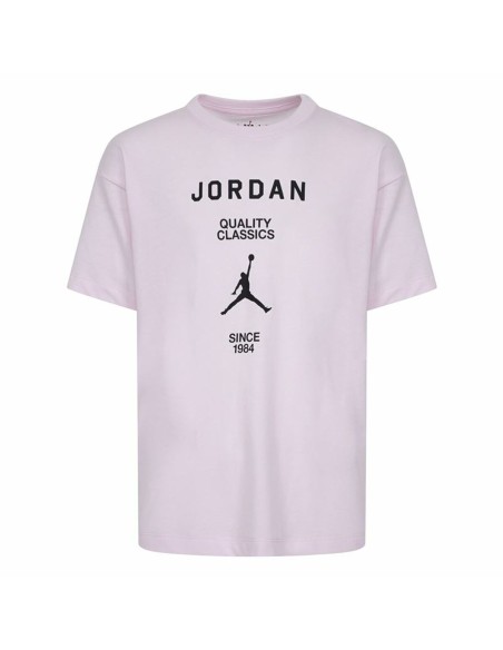 Child's Short Sleeve T-Shirt Jordan Jdg W J Ss Gf Gfx Pink