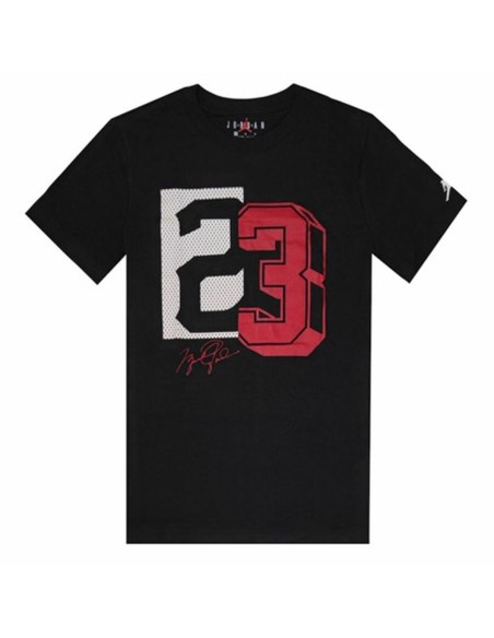 Child's Short Sleeve T-Shirt Jordan Jdb Jm 23 Mesh Ss Black
