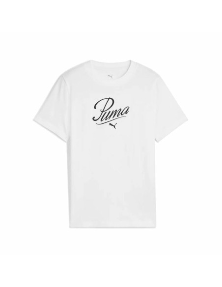 Child's Short Sleeve T-Shirt Puma Essentials White