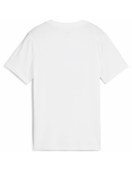Child's Short Sleeve T-Shirt Puma Essentials White