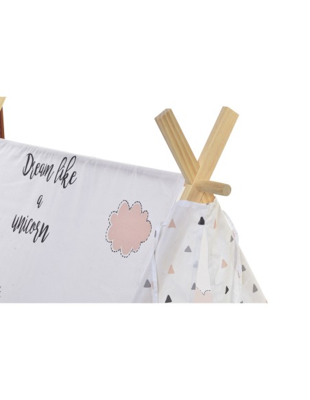 Tent DKD Home Decor Cotton Wood Unicorn (110 x 110 x 106 cm)
