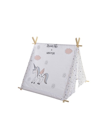 Tent DKD Home Decor Cotton Wood Unicorn (110 x 110 x 106 cm)