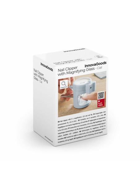 Nail Clippers with LED Light, Magnifying Glass and File Clail InnovaGoods