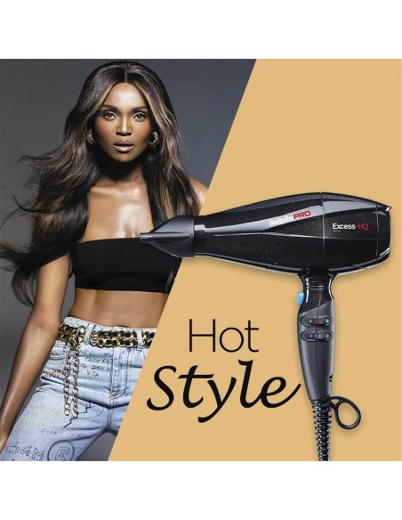 Hairdryer Babyliss Excess-HQ Black 2600 W