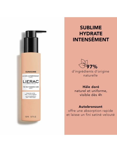 Self-Tanning Body Lotion Lierac SUNISSIME 150 ml
