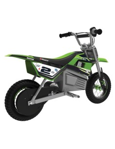 Children's Electric Scooter Razor Dirt Rocket SX350 McGrath White Black Green Grey