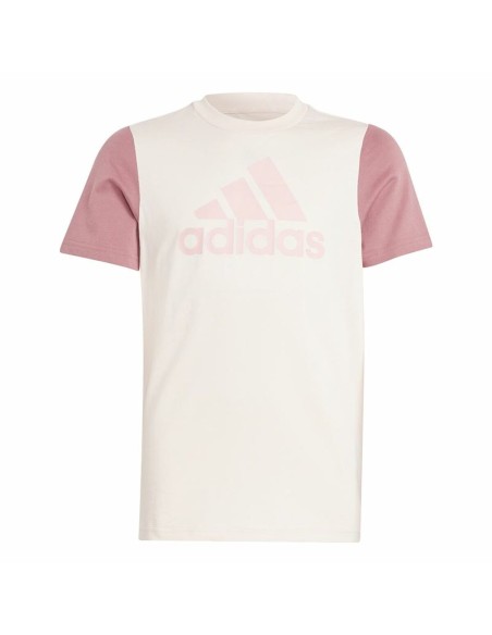 Child's Short Sleeve T-Shirt Adidas Essentials Big Logo Colorblock
