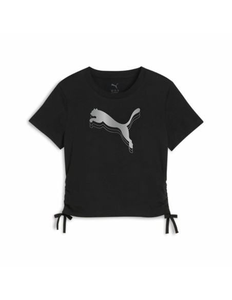 Child's Short Sleeve T-Shirt Puma Essentials Metallic Knotted