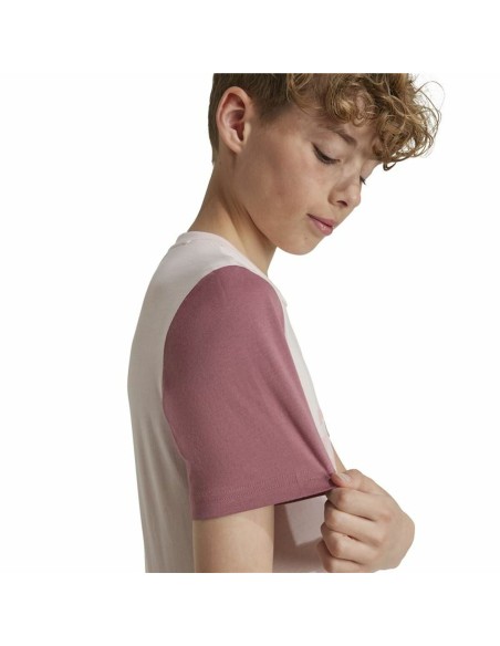 Child's Short Sleeve T-Shirt Adidas Essentials Big Logo Colorblock