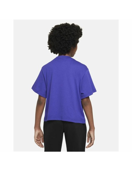 Child's Short Sleeve T-Shirt Nike Sportswear Blue