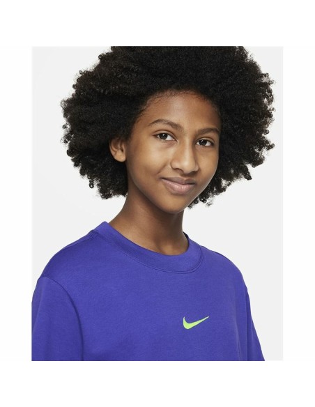 Child's Short Sleeve T-Shirt Nike Sportswear Blue