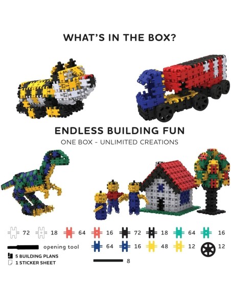 Construction set Clics NC003 500 Pieces