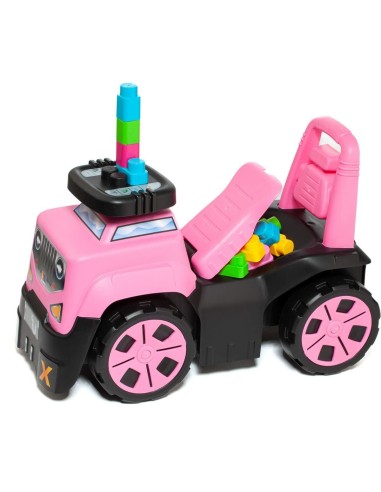 Tricycle Moltó 3x1 Wheels & Blocks 10 Pieces 89 cm Pink
