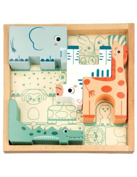 Child's Wooden Puzzle Woomax (6 Units)