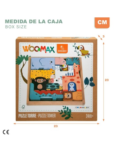 Child's Wooden Puzzle Woomax (6 Units)