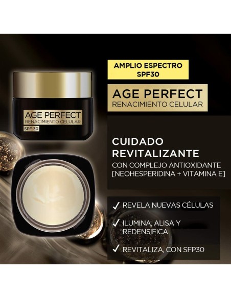 Facial Cream L'Oreal Make Up Age Perfect Cell Renewal Spf 30 50 ml