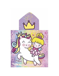 Poncho-Towel with Hood Secaneta Unicornprins 60 x 120 cm