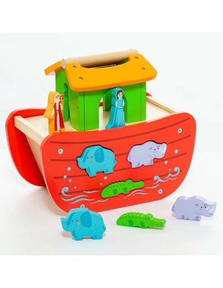Playset Moltó Noah's ark Wood 17 Pieces
