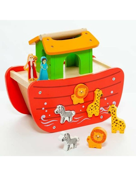 Playset Moltó Noah's ark Wood 17 Pieces