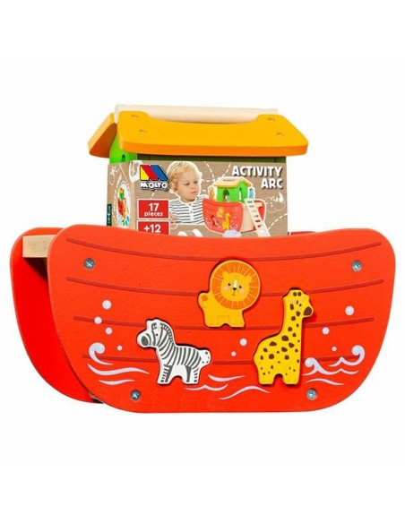 Playset Moltó Noah's ark Wood 17 Pieces