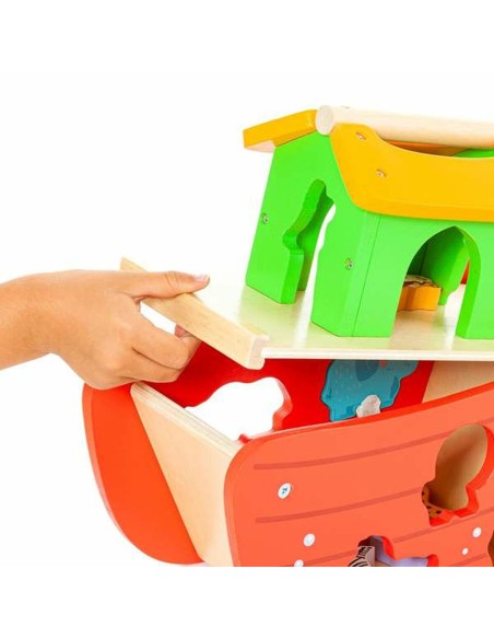 Playset Moltó Noah's ark Wood 17 Pieces