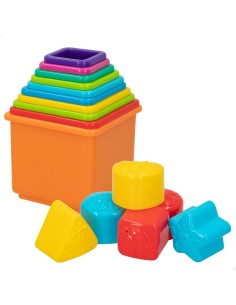 Stacking Blocks PlayGo 16 Pieces 4 Units 10,5 x 9 x 10,5 cm 2
