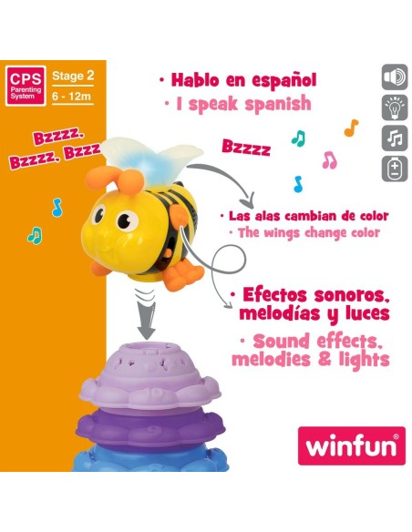 Stacking Blocks Winfun Bee 13 x 35,5 x 13 cm 2 Units