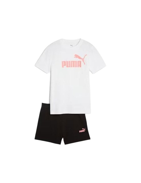 Children's Sports Outfit Puma Essentials No.1 Logo An White