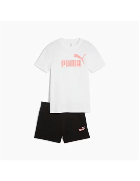 Children's Sports Outfit Puma Essentials No.1 Logo An White