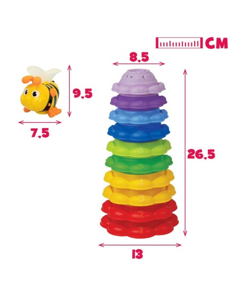 Stacking Blocks Winfun Bee 13 x 35,5 x 13 cm 2 Units