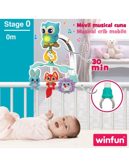 Cot Mobile Winfun Forest 3-in-1 31,5 x 42 x 24,5 cm Plastic (4 Units)