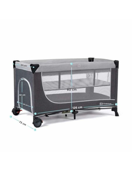 Baby Crib Kinderkraft KCLEOD00GRY0000