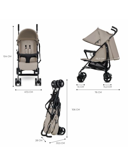 Baby's Pushchair Kinderkraft KSTIK000BEG0000 Beige 1 Piece