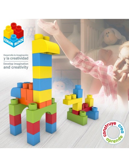 Construction set Color Block Basic 80 Pieces (4 Units)