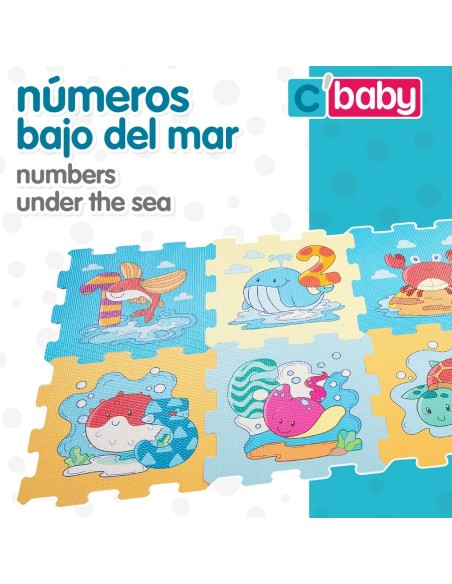 Play mat Colorbaby Navy EVA 8 Pieces (4 Units)