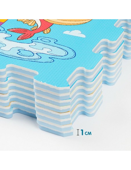 Play mat Colorbaby Navy EVA 8 Pieces (4 Units)