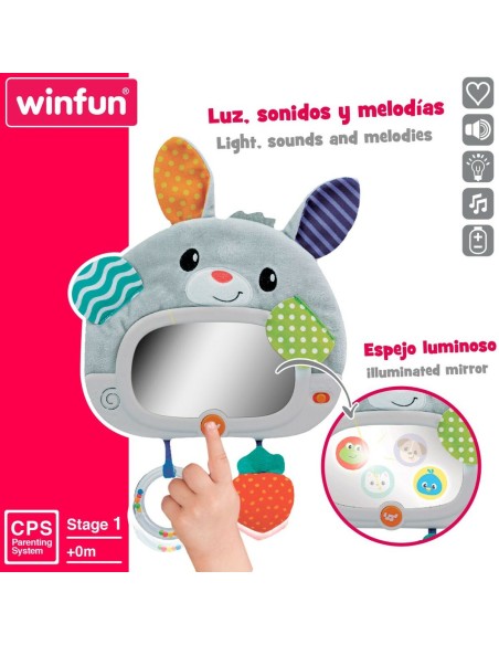Baby toy Winfun Rabbit 25 x 35 x 2,5 cm (4 Units)