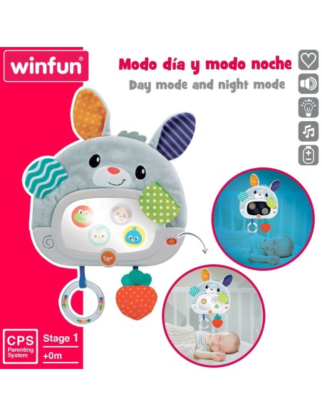Baby toy Winfun Rabbit 25 x 35 x 2,5 cm (4 Units)