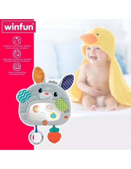 Baby toy Winfun Rabbit 25 x 35 x 2,5 cm (4 Units)