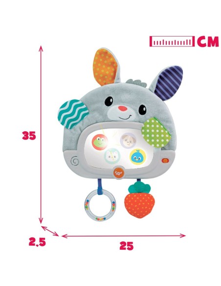 Baby toy Winfun Rabbit 25 x 35 x 2,5 cm (4 Units)