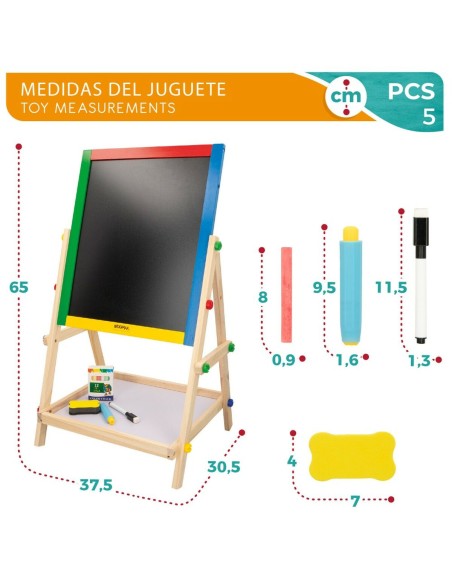 2 in 1 Board Woomax 5 Pieces 37,5 x 65 x 30,5 cm 4 Units
