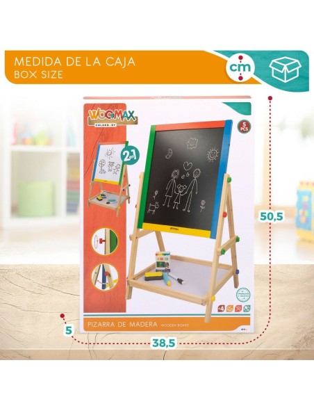2 in 1 Board Woomax 5 Pieces 37,5 x 65 x 30,5 cm 4 Units