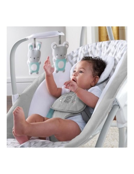 Rocking Chair Ingenuity 2-in-1 Swing Lounger - Raylan Grey White