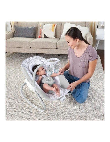 Rocking Chair Ingenuity 2-in-1 Swing Lounger - Raylan Grey White