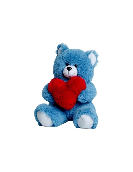 Teddy Bear GO GIFT FRANK 50 BL Blue Plush Heart 50 cm